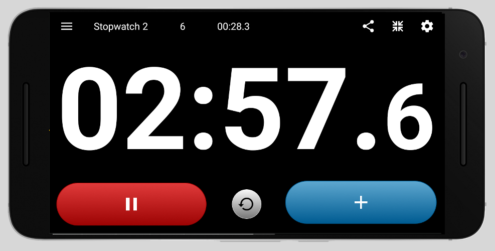 Stopwatch app for Android